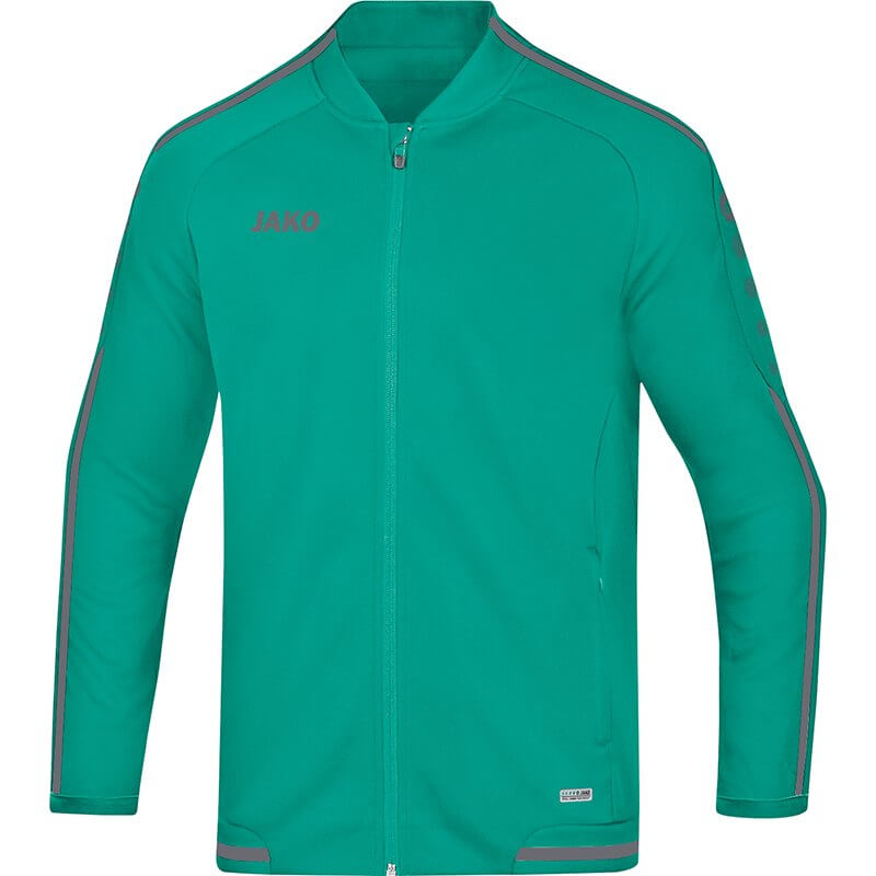 JAKO-9819-24-1 Veste Loisir Striker 2.0 Bleu Turquoise/Anthracite Face