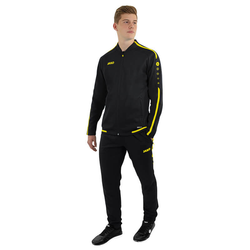 JAKO-9819-33-6 Leisure Jacket Striker 2.0 Black/Fluo Yellow