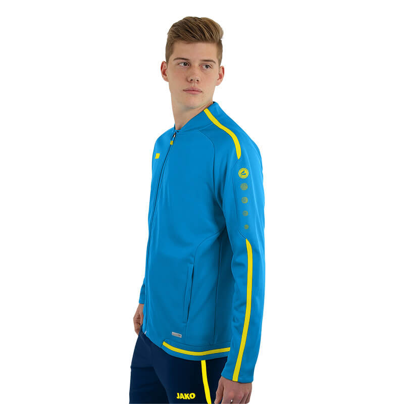 JAKO-9819-89-4 Leisure Jacket Striker 2.0 Blue/Fluo Yellow