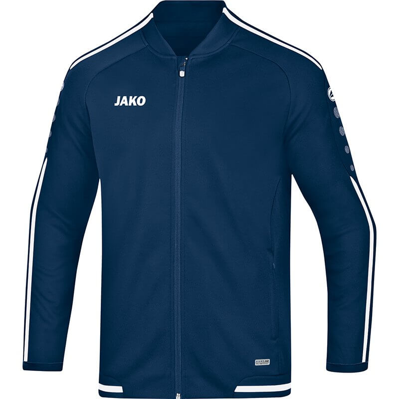 JAKO-9819-99-1 Veste Loisir Striker 2.0 Bleu Marin/Blanc Face