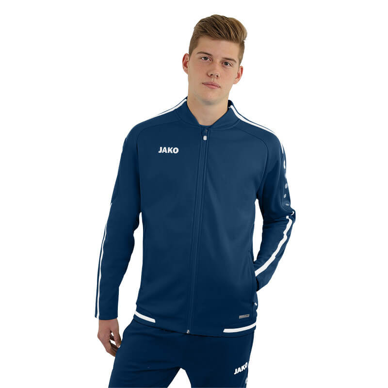 JAKO-9819-99-3 Veste Loisir Striker 2.0 Bleu Marin/Blanc