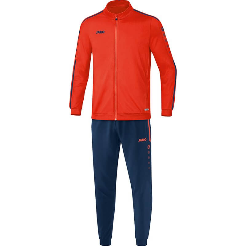 JAKO M9119-18 Polyester Tracksuit Striker 2.0 Flame/Navy