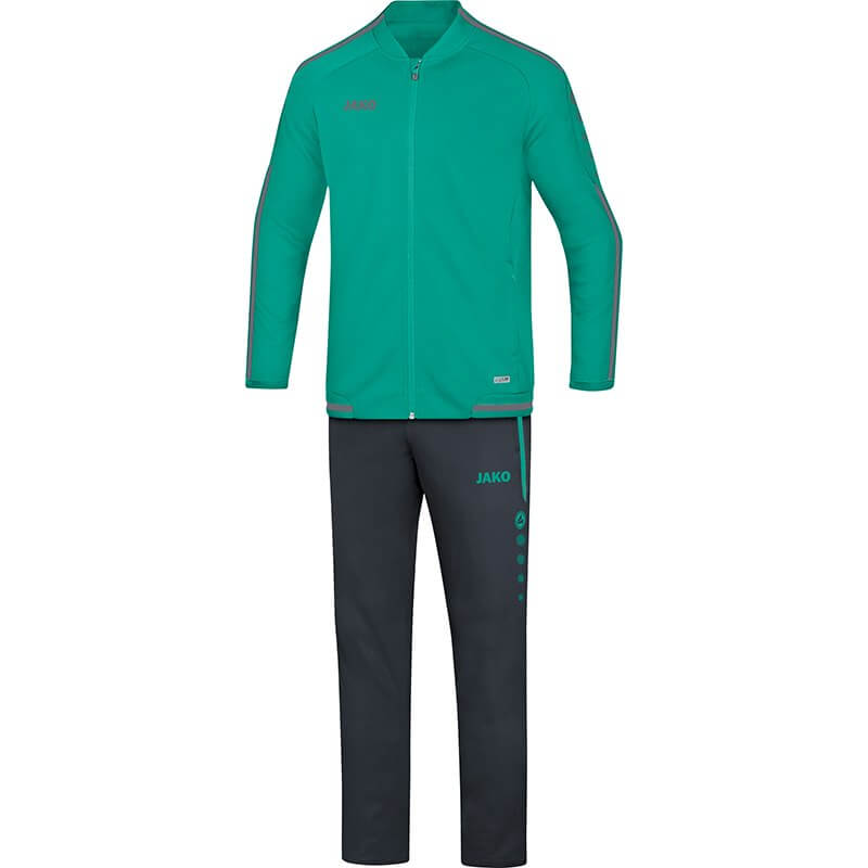 JAKO M9519-24 Leisure Tracksuit Striker 2.0 Turquoise/Anthracite