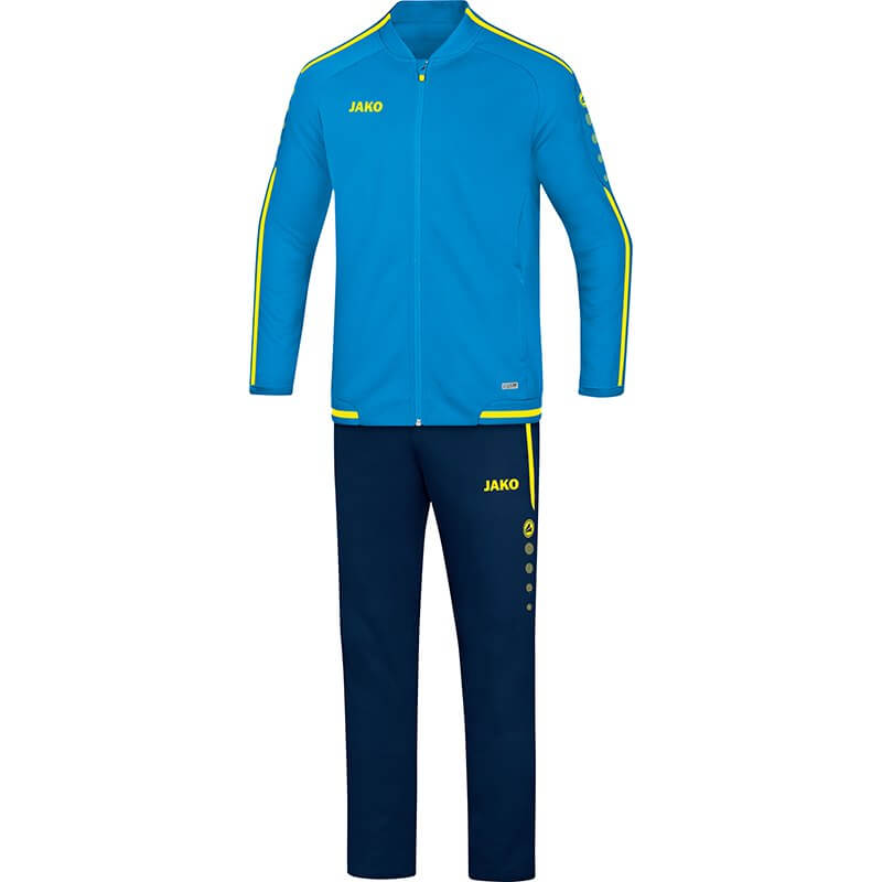 JAKO M9519-89 Survêtement Loisir Striker 2.0 Bleu/Jaune Fluo