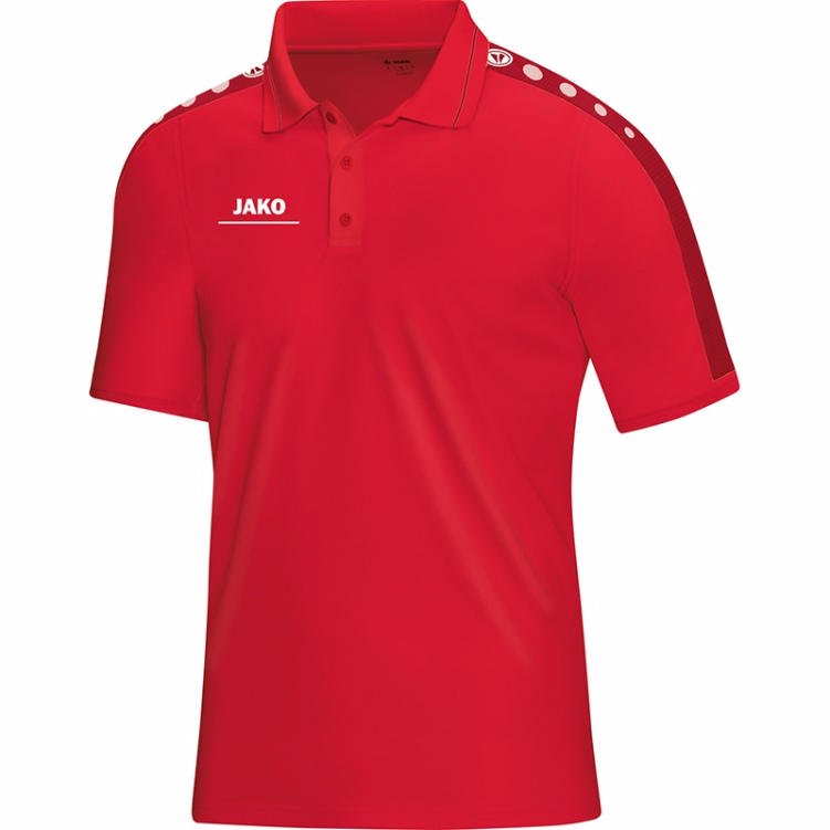 JAKO 6316M-01-1 Polo T-Shirt Striker Rouge Avant