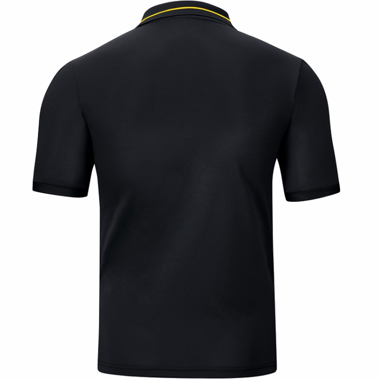 JAKO 6316M-03-2 Polo T-Shirt Striker Noir/Citron Arrière