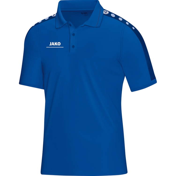 JAKO 6316M-04-1 Polo T-Shirt Striker Royal Blue Front