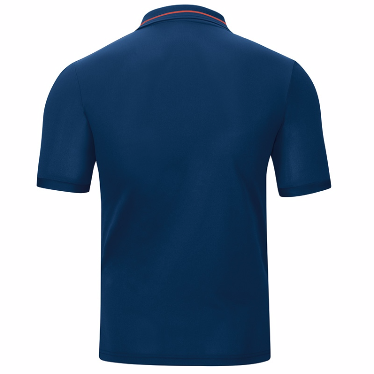 JAKO 6316M-18-2 Polo T-Shirt Striker Bleu Nuit/Flamme Arrière