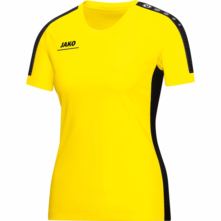 JAKO 6116W-03-1 T-Shirt Striker Lemon/Black Front