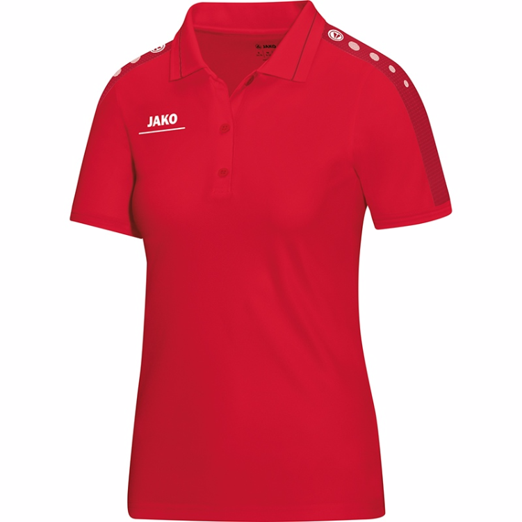 JAKO 6316W-01-1 Polo T-Shirt Striker Rouge Avant