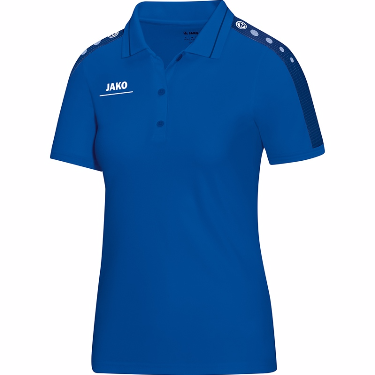 JAKO 6316W-04-1 Polo T-Shirt Striker Royal Blue Front