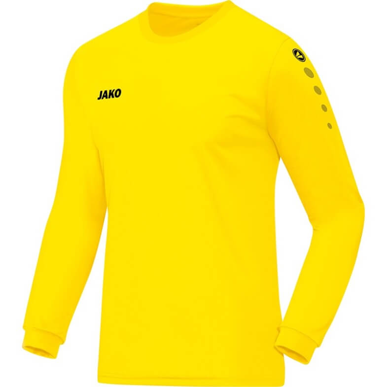 JAKO 4333-03 Jersey Shirt Long Sleeves Team Lemon