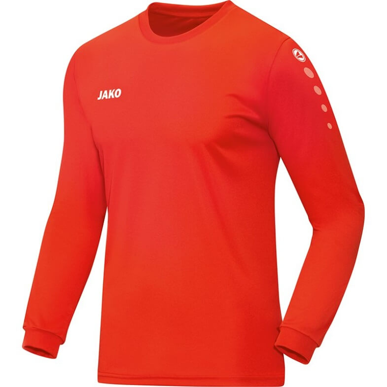 JAKO 4333-18 Jersey Shirt Long Sleeves Team Flame