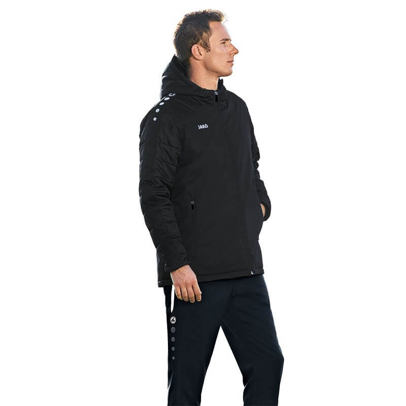 JAKO-7201-08-2 Veste de Stade Team Noir Côté