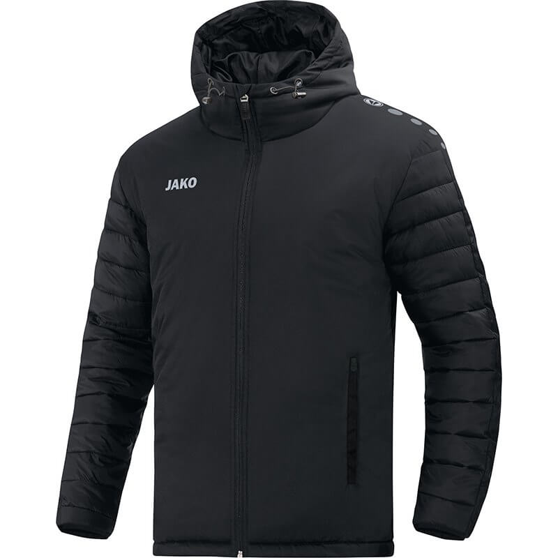 JAKO-7201-08 Stadium Jacket Team Black Front