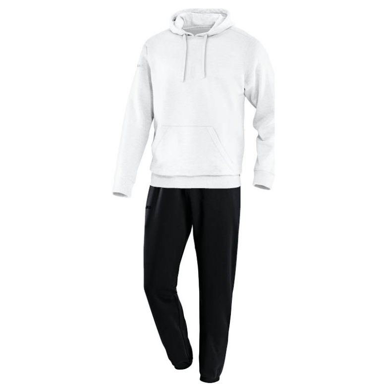 JAKO M9433-00 Jogging Tracksuit with Hooded Sweat Team White