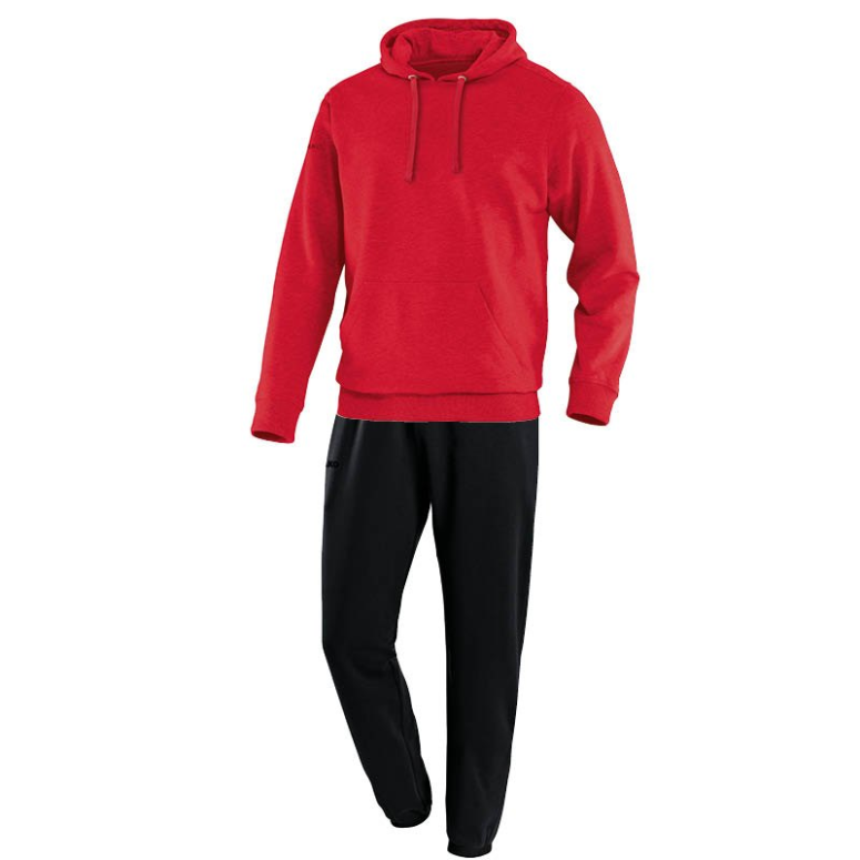 JAKO M9433-01 Jogging Tracksuit with Hooded Sweat Team Red