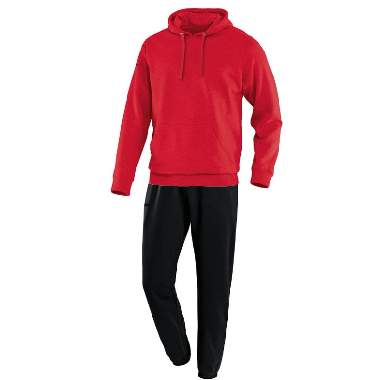 JAKO M9433-01 Survêtement Jogging avec Sweat à Capuchon Team Rouge