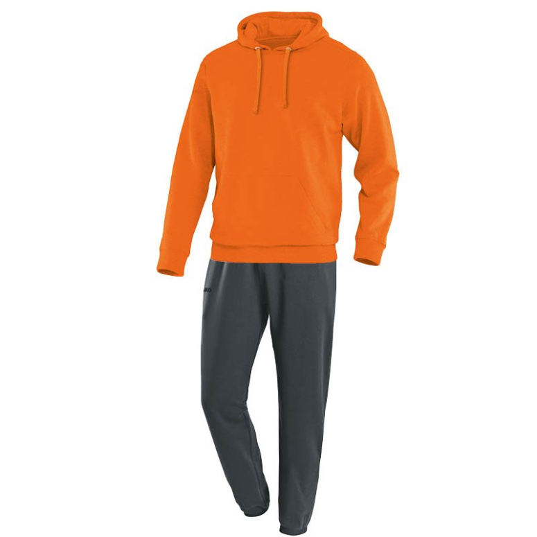 JAKO M9433-19 Jogging Tracksuit with Hooded Sweat Team Fluo Orange
