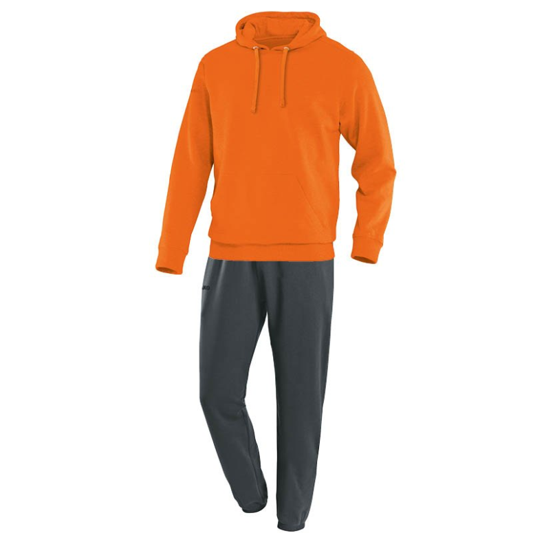 JAKO M9433-19 Survêtement Jogging avec Sweat à Capuchon Team Orange Fluo