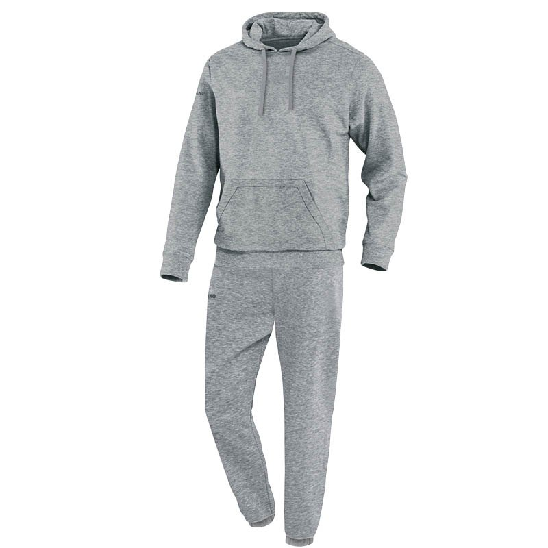 JAKO M9433-40 Survêtement Jogging avec Sweat à Capuchon Team Gris Mêlé