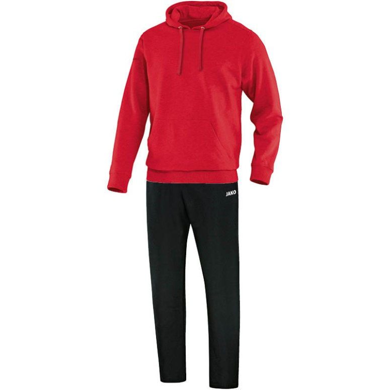 JAKO M9533M-01 Jogging Leisure Tracksuit with Hooded Sweat Team Red