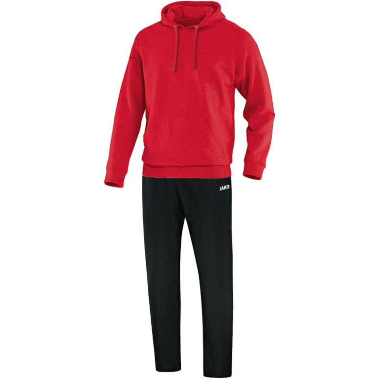 JAKO M9533M-01 Survêtement Jogging Loisir avec Sweat à Capuchon Team Rouge