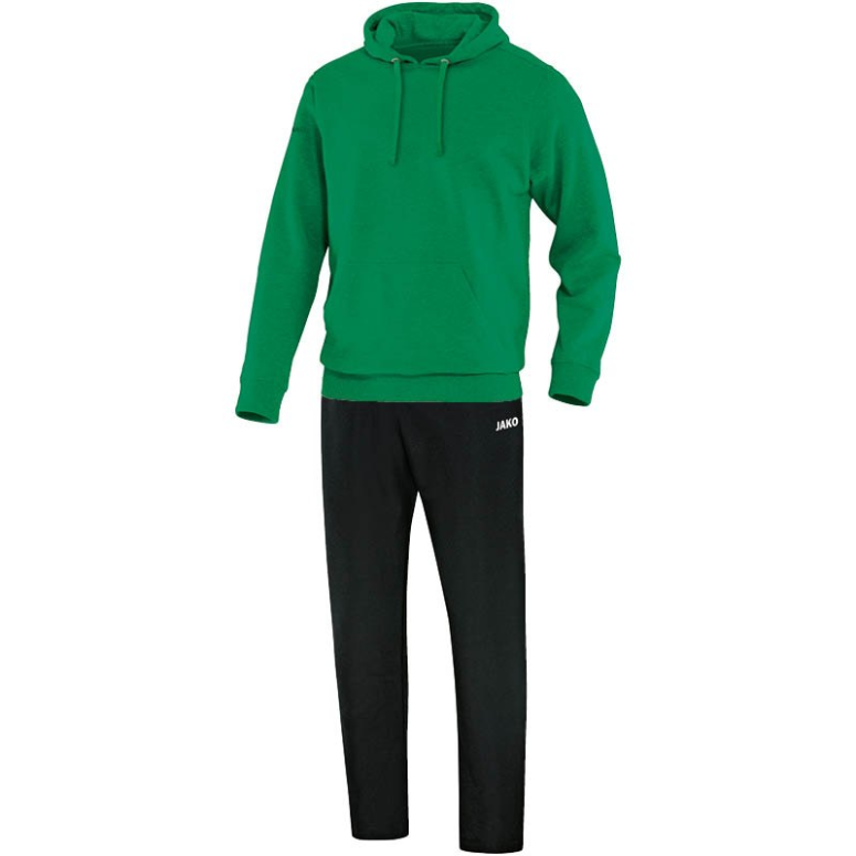 JAKO M9533M-06 Jogging Leisure Tracksuit with Hooded Sweat Team Green