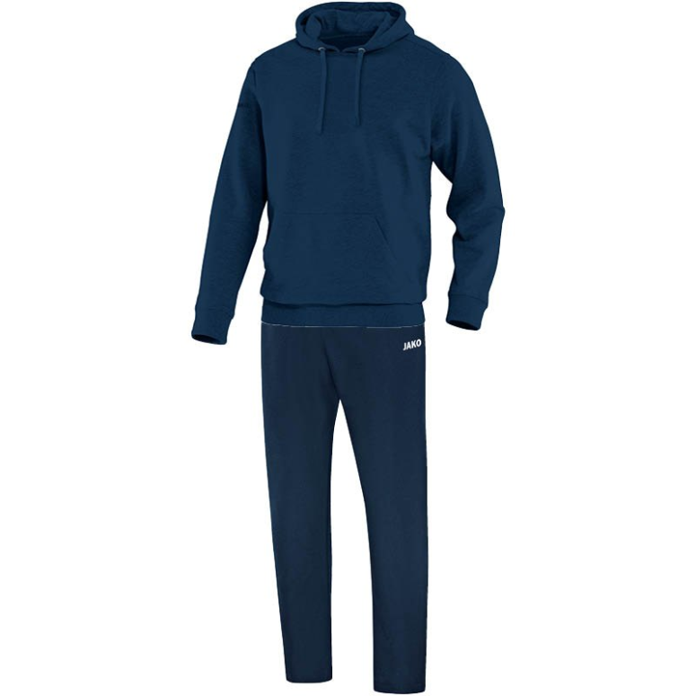 JAKO M9533M-09 Jogging Leisure Tracksuit with Hooded Sweat Team Navy