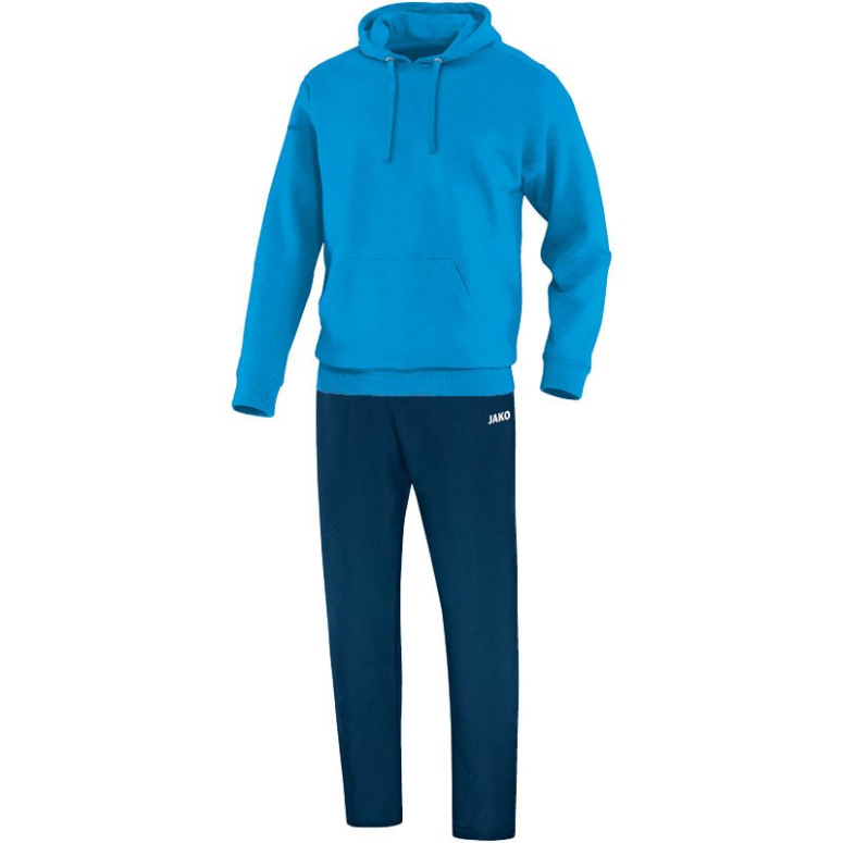 JAKO M9533M-89 Jogging Leisure Tracksuit with Hooded Sweat Team Blue