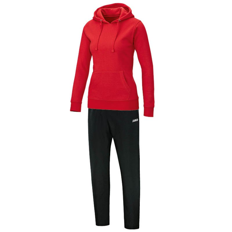 JAKO M9533W-01 Survêtement Jogging Loisir avec Sweat à Capuchon Team Rouge