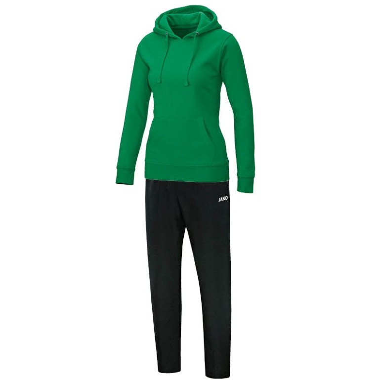 JAKO M9533W-06 Survêtement Jogging Loisir avec Sweat à Capuchon Team Vert