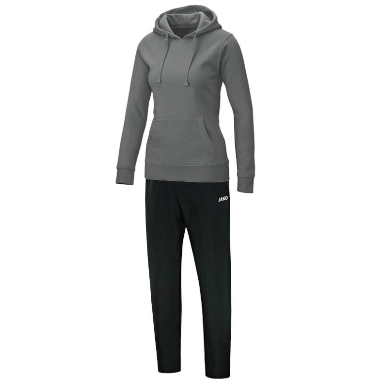 JAKO M9533W-21 Jogging Leisure Tracksuit with Hooded Sweat Team Anthracite