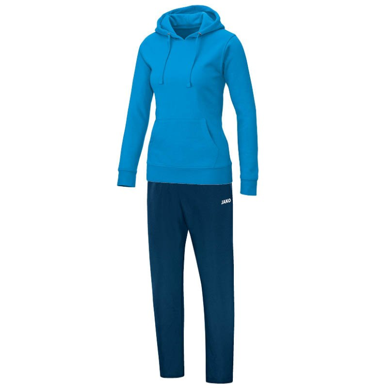 JAKO M9533W-89 Survêtement Jogging Loisir avec Sweat à Capuchon Team Bleu