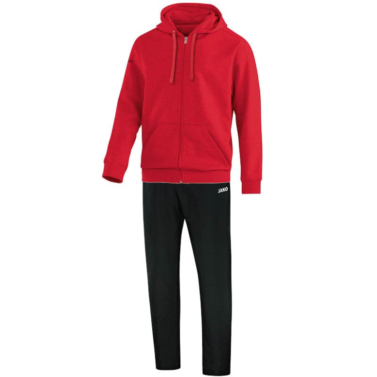 JAKO M9733M-01 Hooded Jogging Leisure Tracksuit Team Red