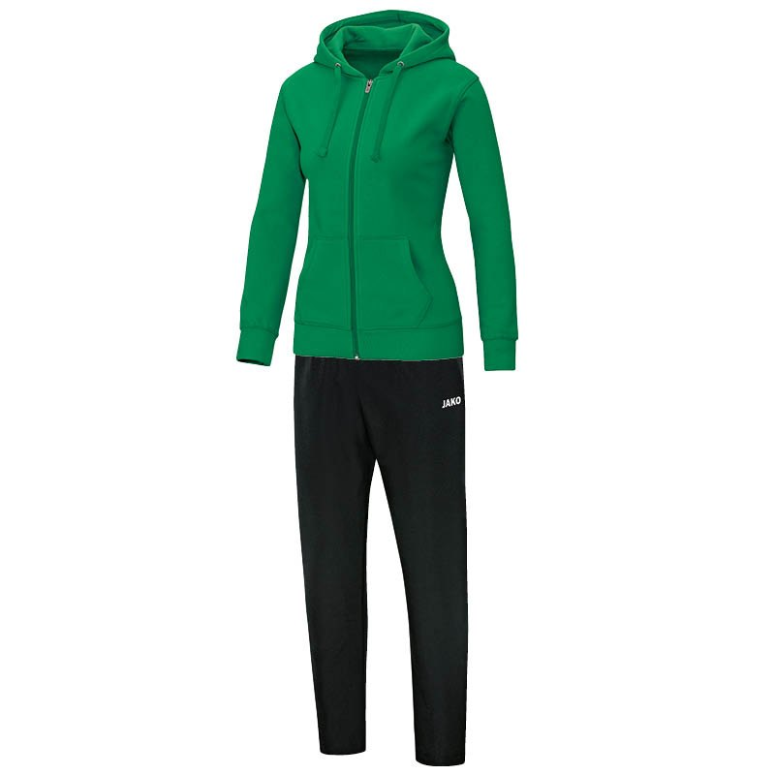 JAKO M9733W-06 Hooded Jogging Leisure Tracksuit Team Green