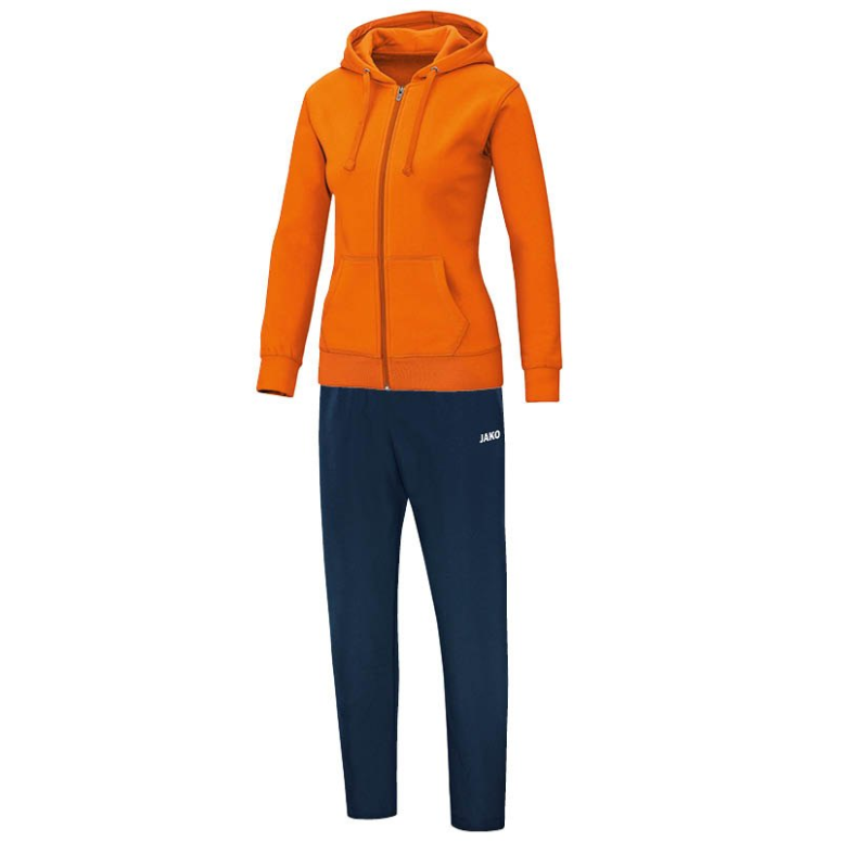 JAKO M9733W-19 Survêtement Jogging Loisir à Capuchon Team Orange Fluo