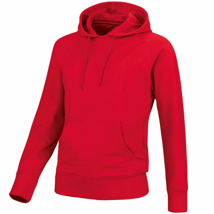 JAKO 6733W-01 Hooded Sweat Team Red