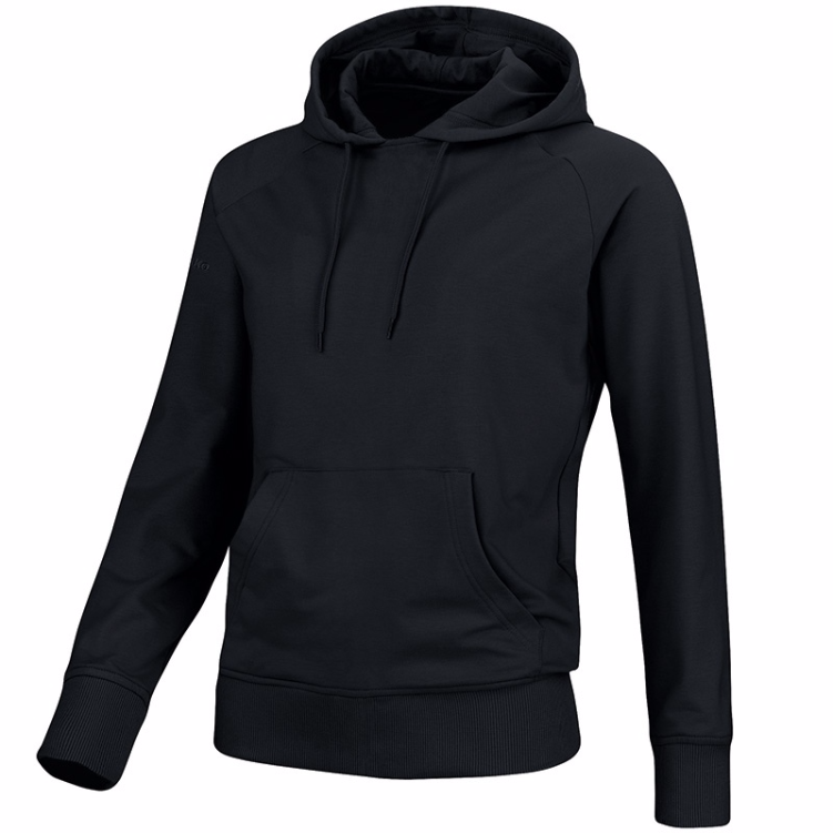 JAKO 6733W-08 Hooded Sweat Team Black