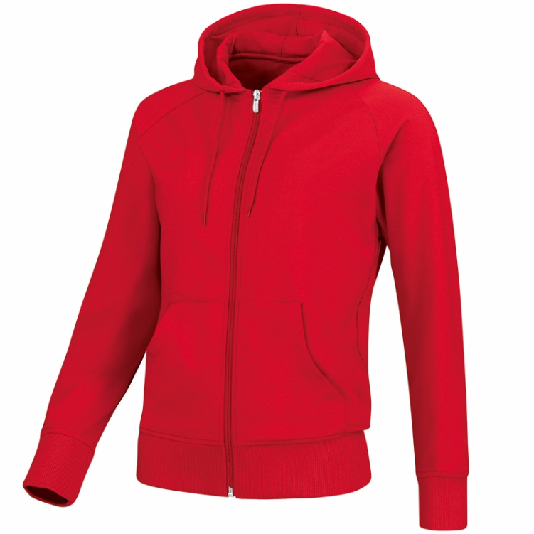 JAKO 6833W-01 Hooded Jacket Team Red