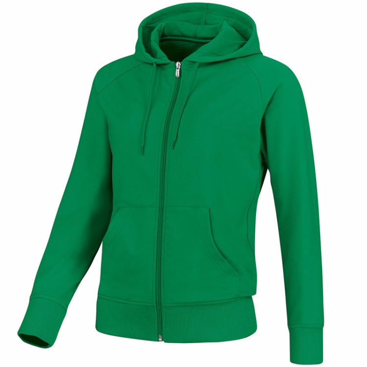 JAKO 6833W-06 Hooded Jacket Team Green