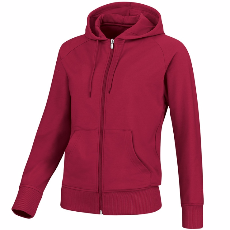 JAKO 6833W-14 Hooded Jacket Team Burgundy