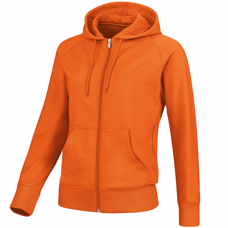 JAKO 6833W-19 Veste à Capuchon Team Orange Fluo