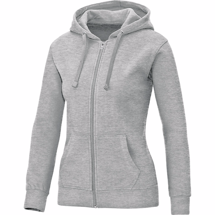 JAKO 6833W-40 Hooded Jacket Team Mixed Grey