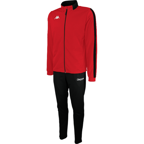red and white kappa tracksuit