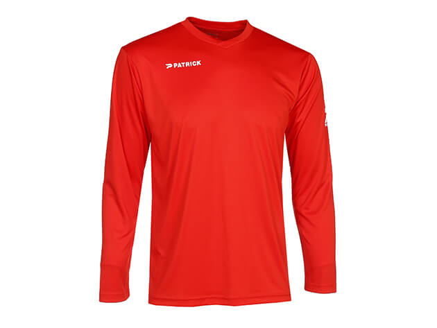 PATRICK PAT105-RED Maillot de Football Longues Manches Rouge