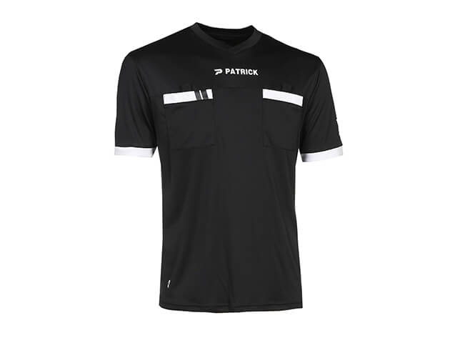 PATRICK REF101-BLK Soccer Referee Jersey SS Black